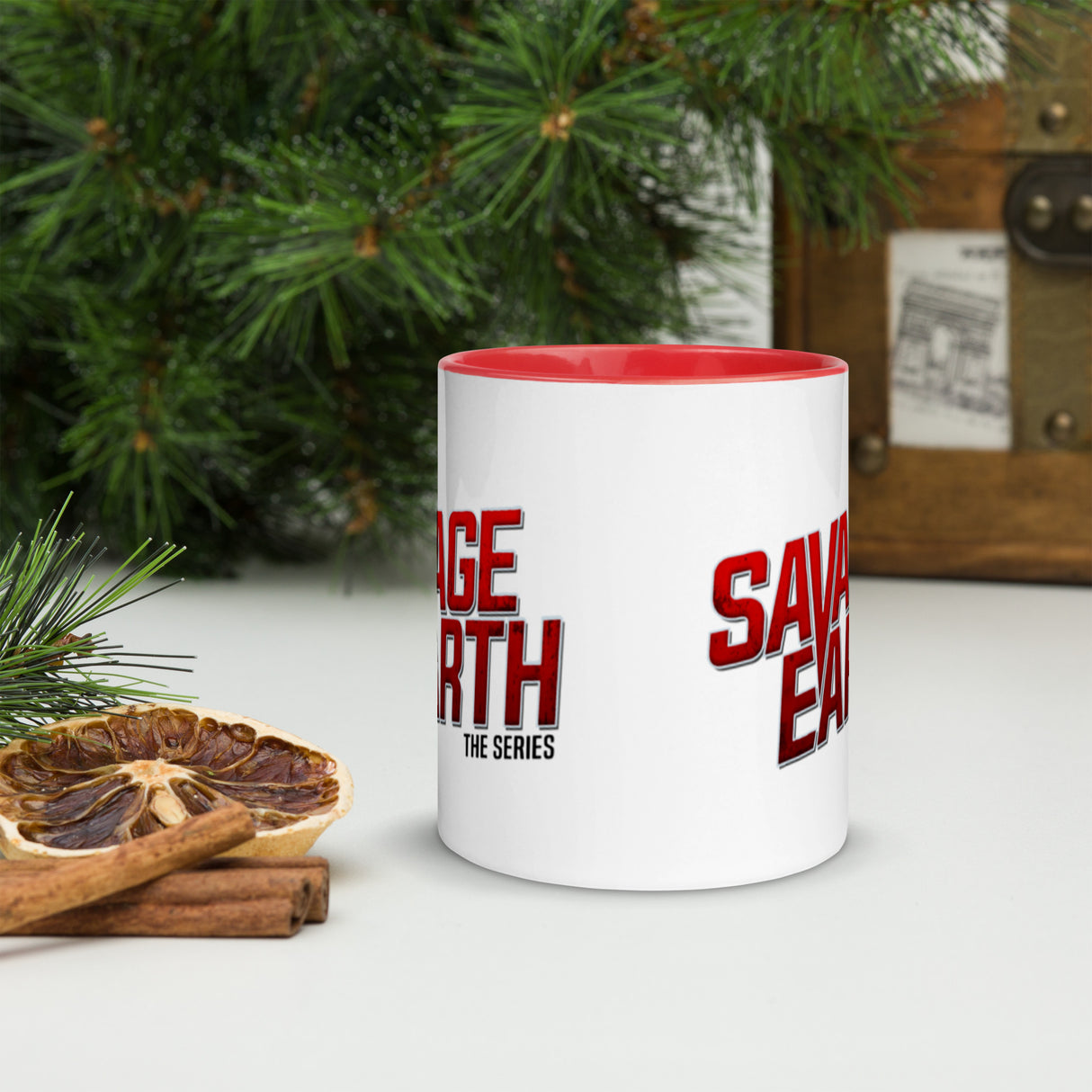 Savage Earth Mug Red & White