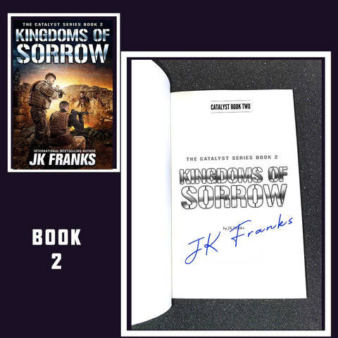 Image of Signed Hardback Book - Kingdoms of Sorrow (Book 2 The Catalyst Series)